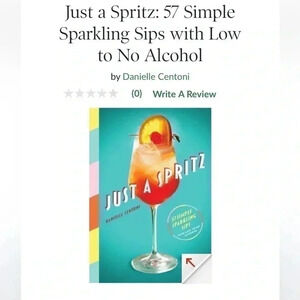 Just a spritz cocktail book coffee table decor book